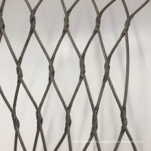 Factory Supply Customized Hole Size Woven Type Clip Rope Mesh 304 Stainless Steel Wire Rope Mesh